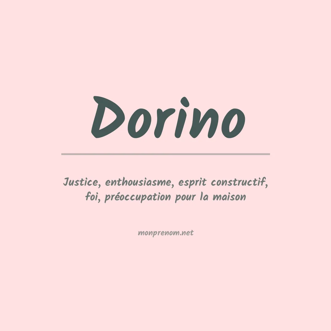 Signification du prénom Dorino