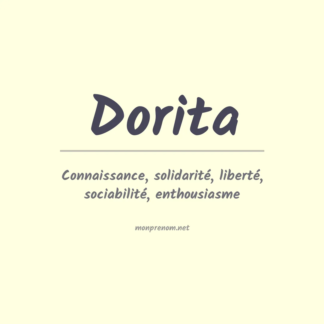 Signification du prénom Dorita