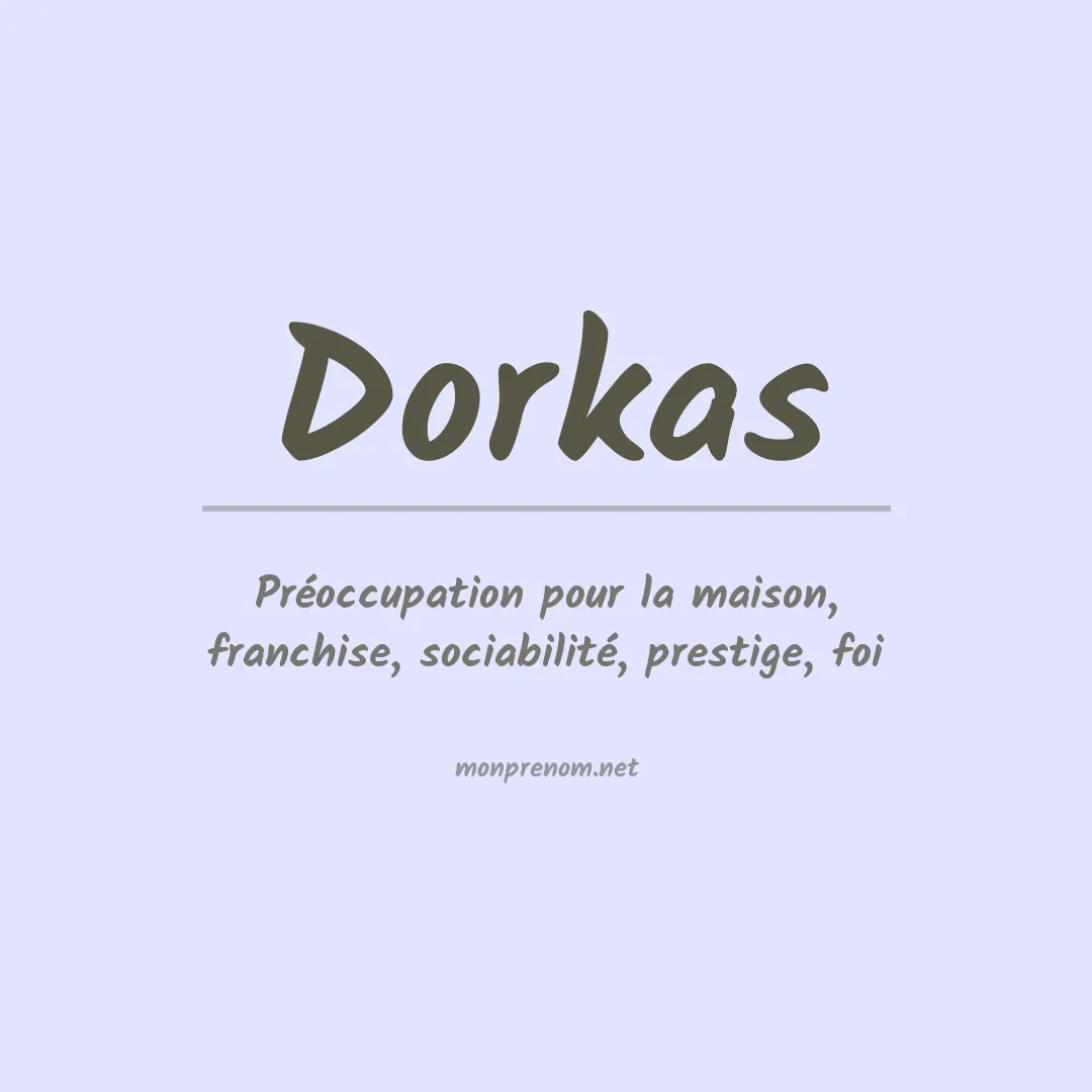 Signification du prénom Dorkas