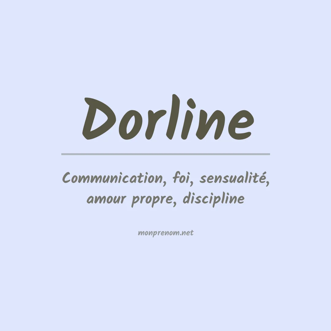 Signification du prénom Dorline