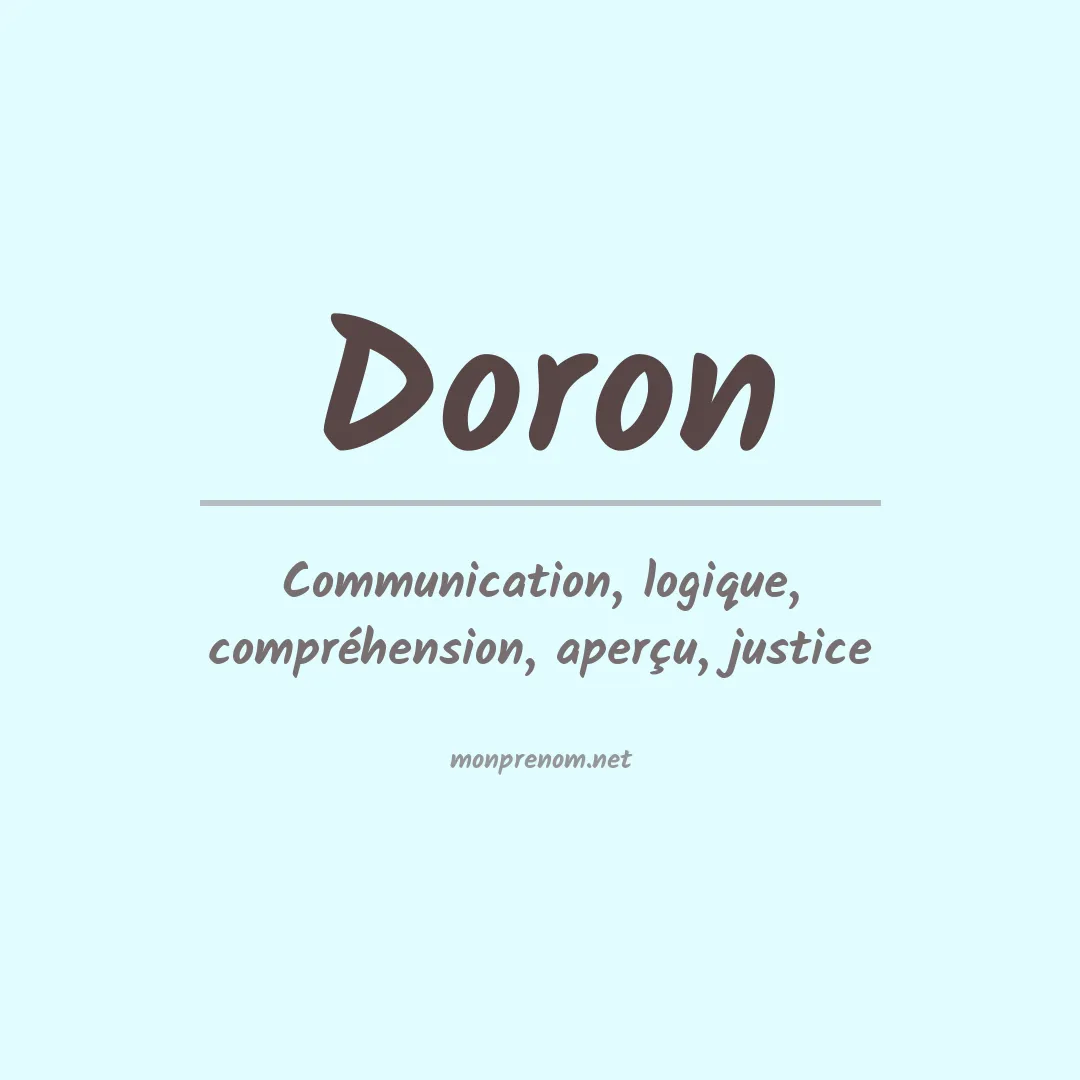 Prénom Doron