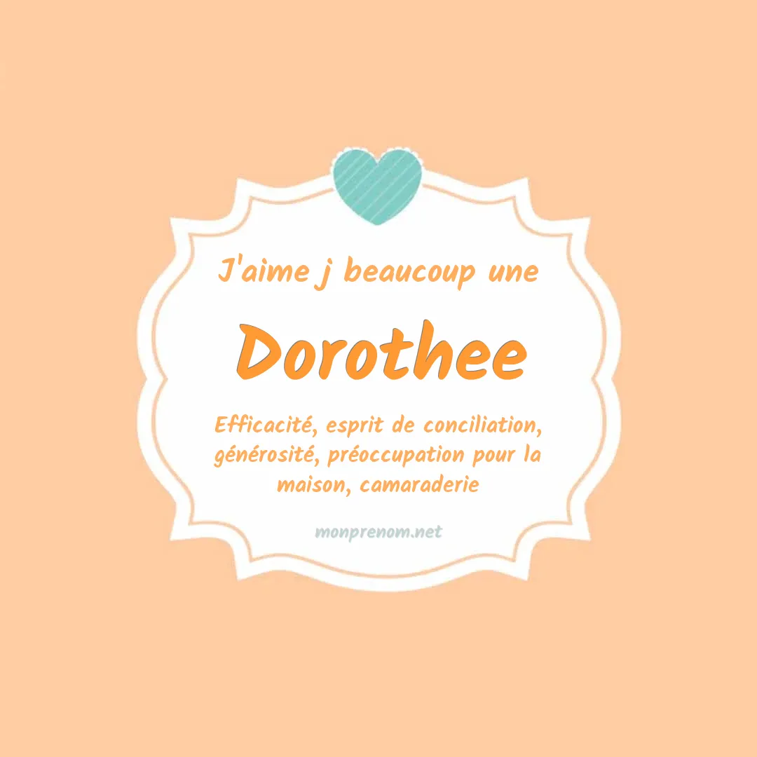 J'aime beaucoup Dorothee