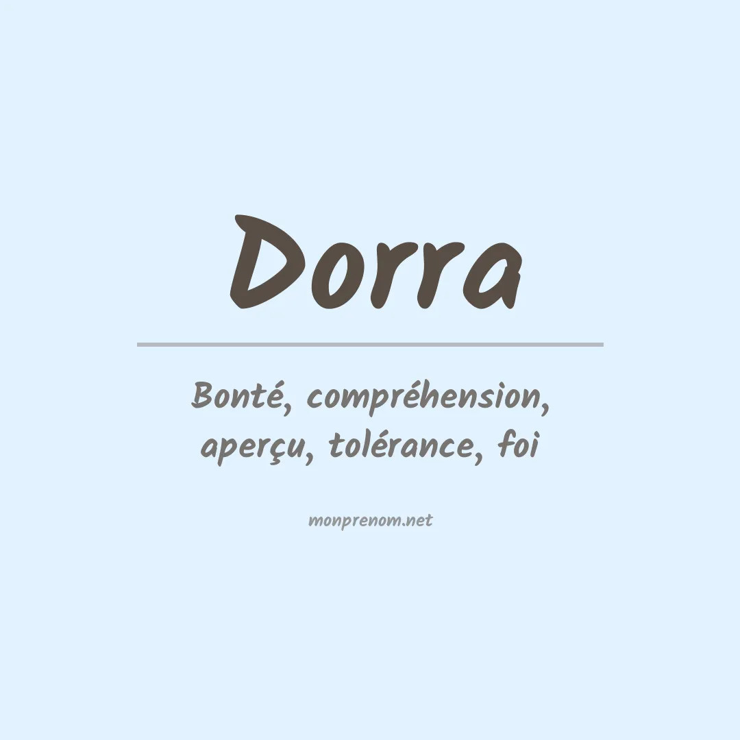 Prénom Dorra