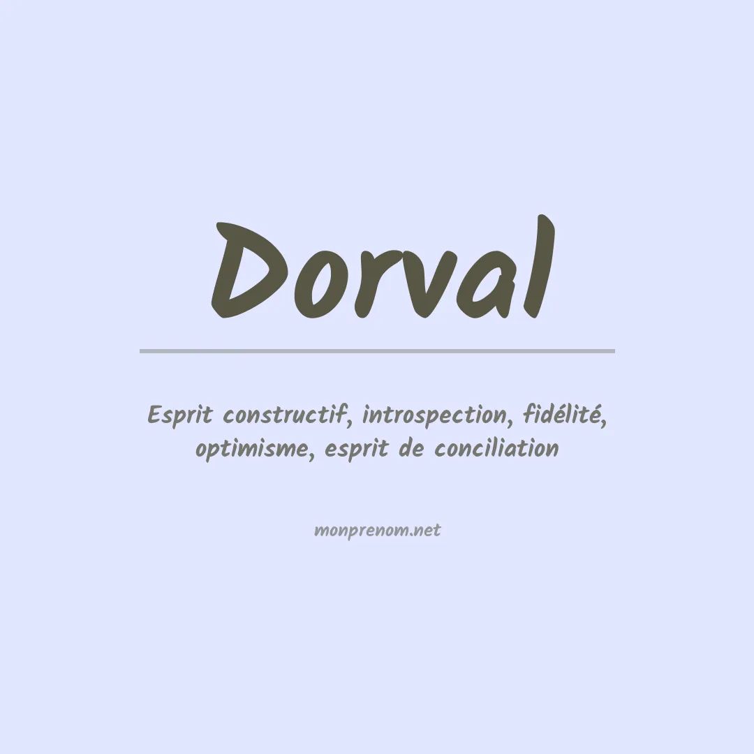Prénom Dorval
