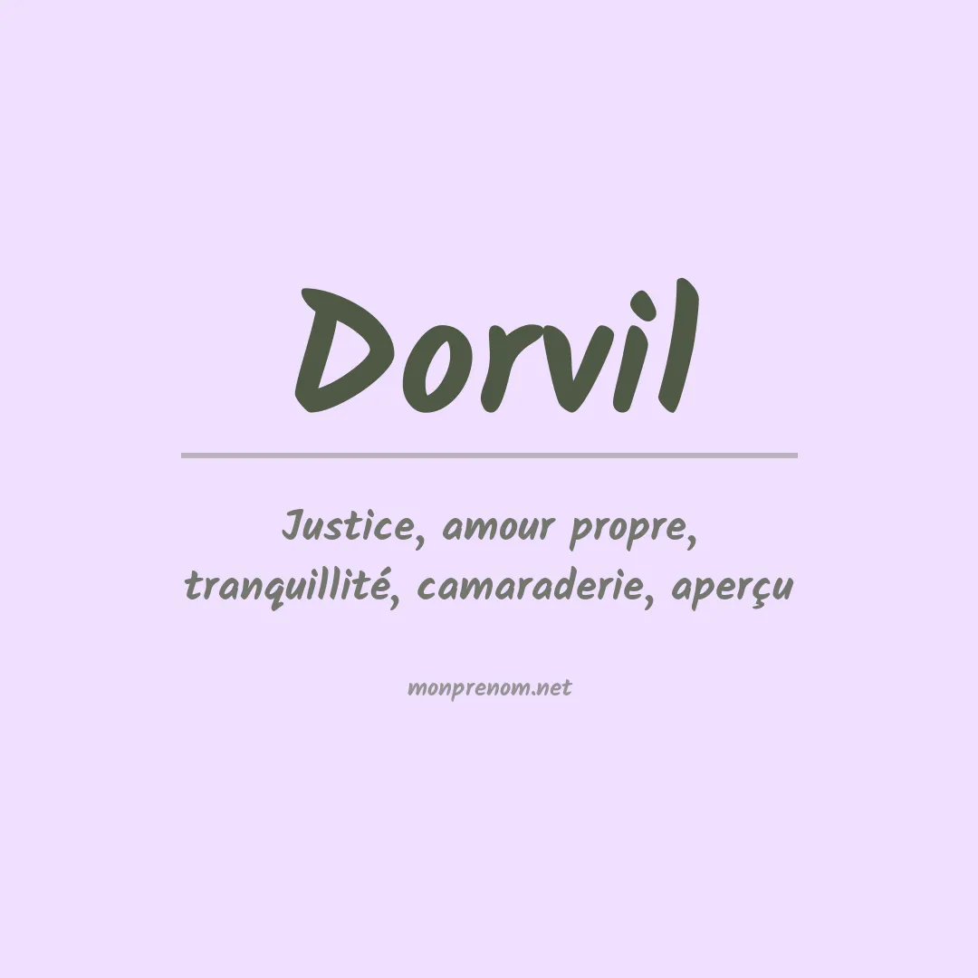 Prénom Dorvil