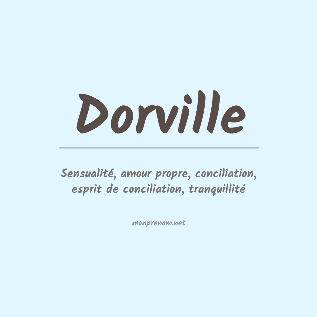 Signification du prénom Dorville