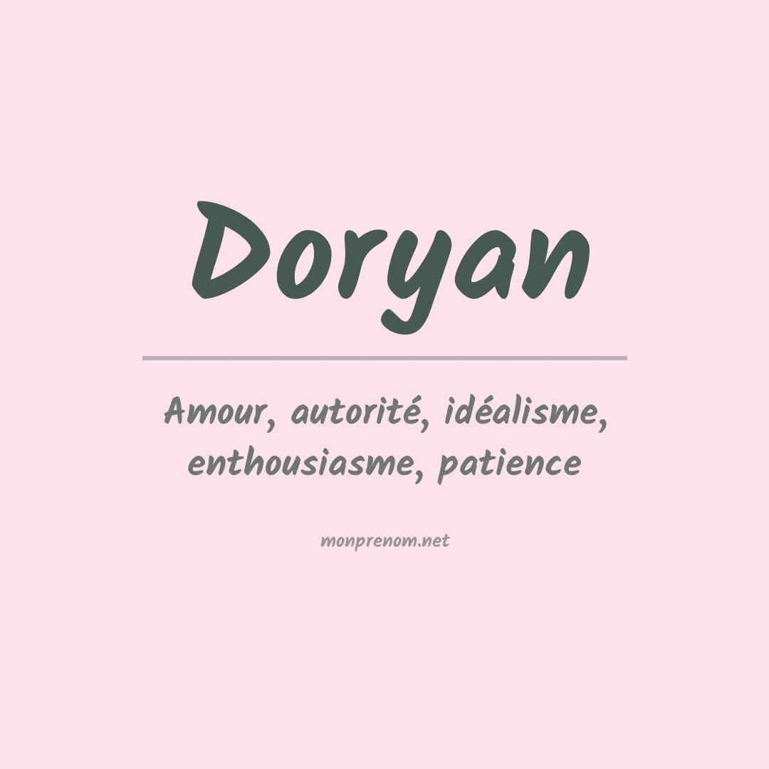 Signification du prénom Doryan