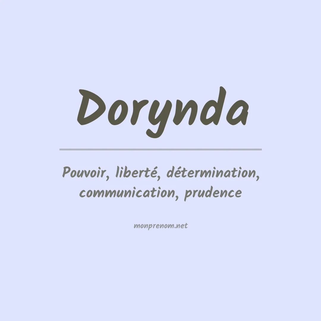 Signification du prénom Dorynda