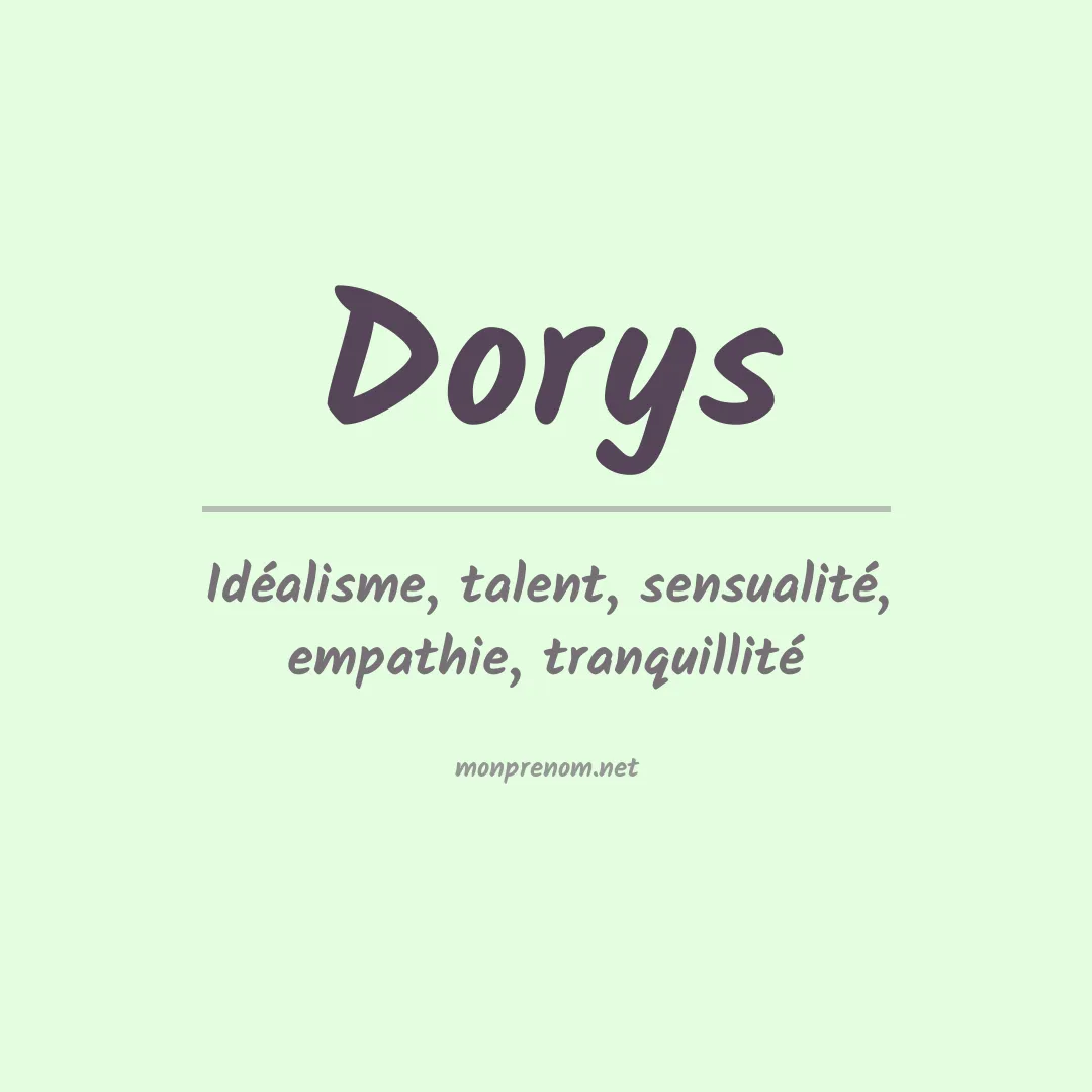 Prénom Dorys