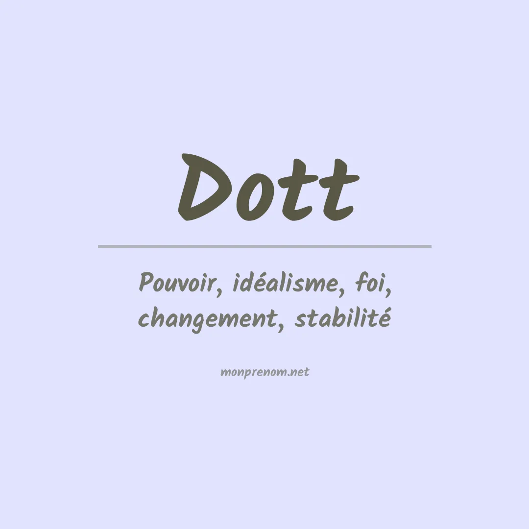 Prénom Dott