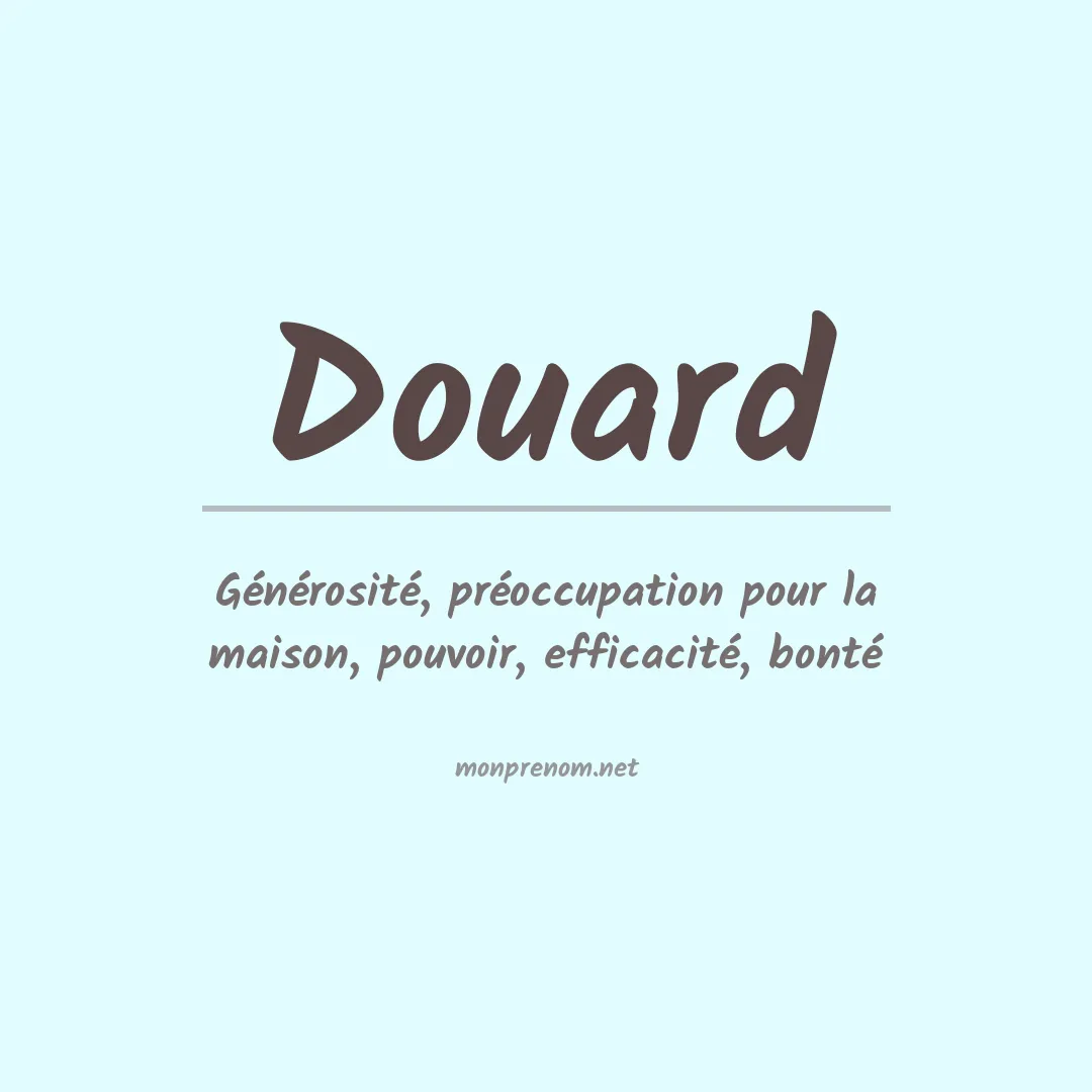 Signification du prénom Douard