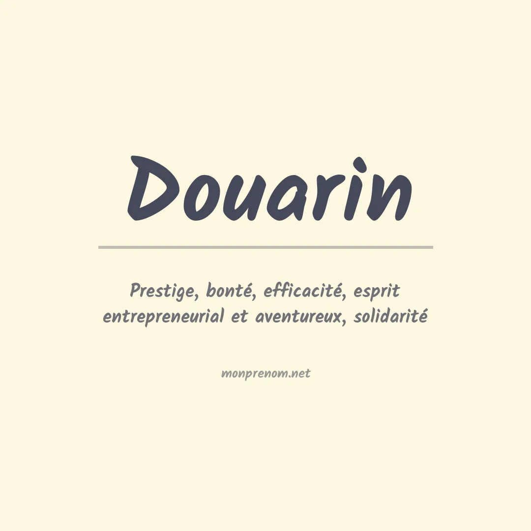 Signification du prénom Douarin