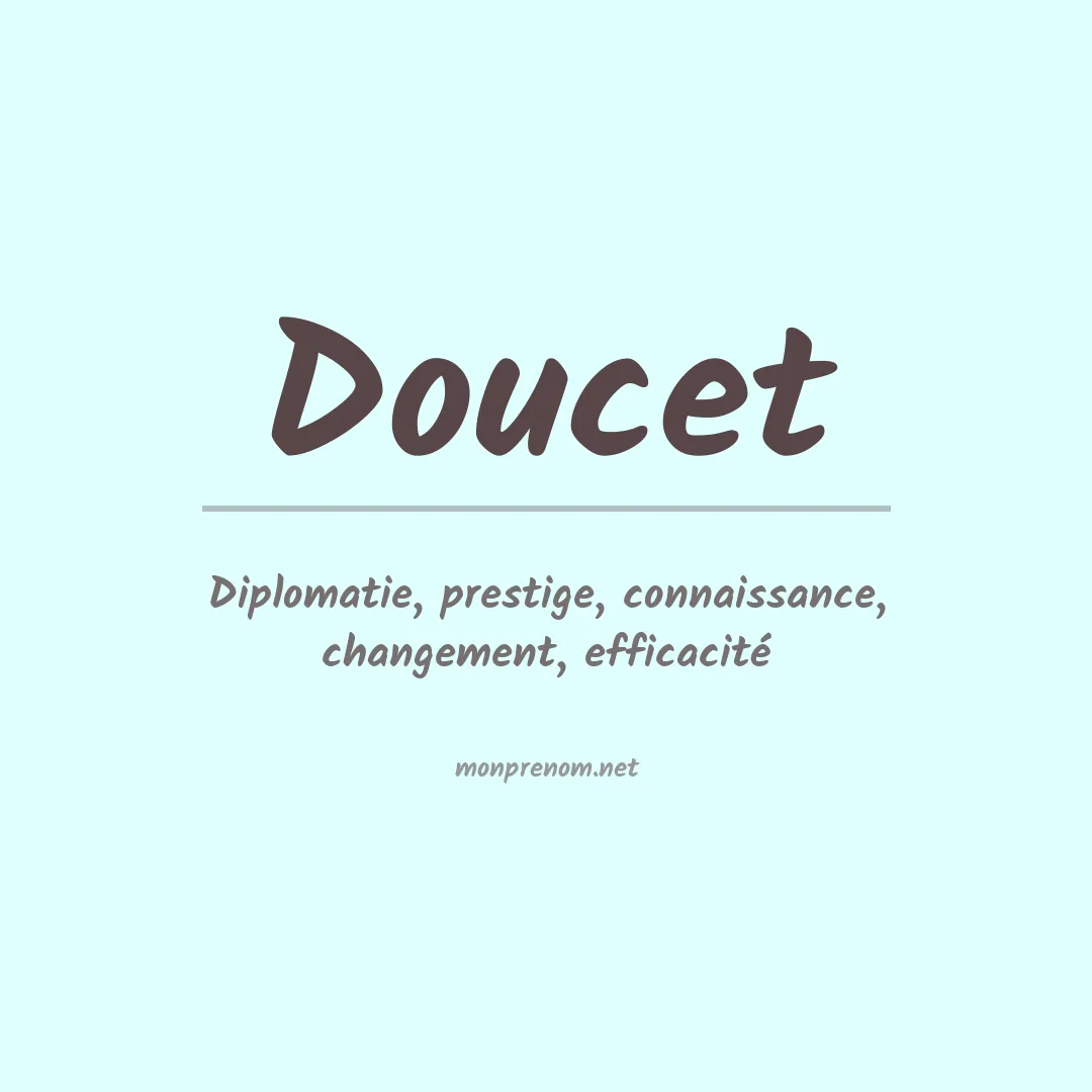Prénom Doucet