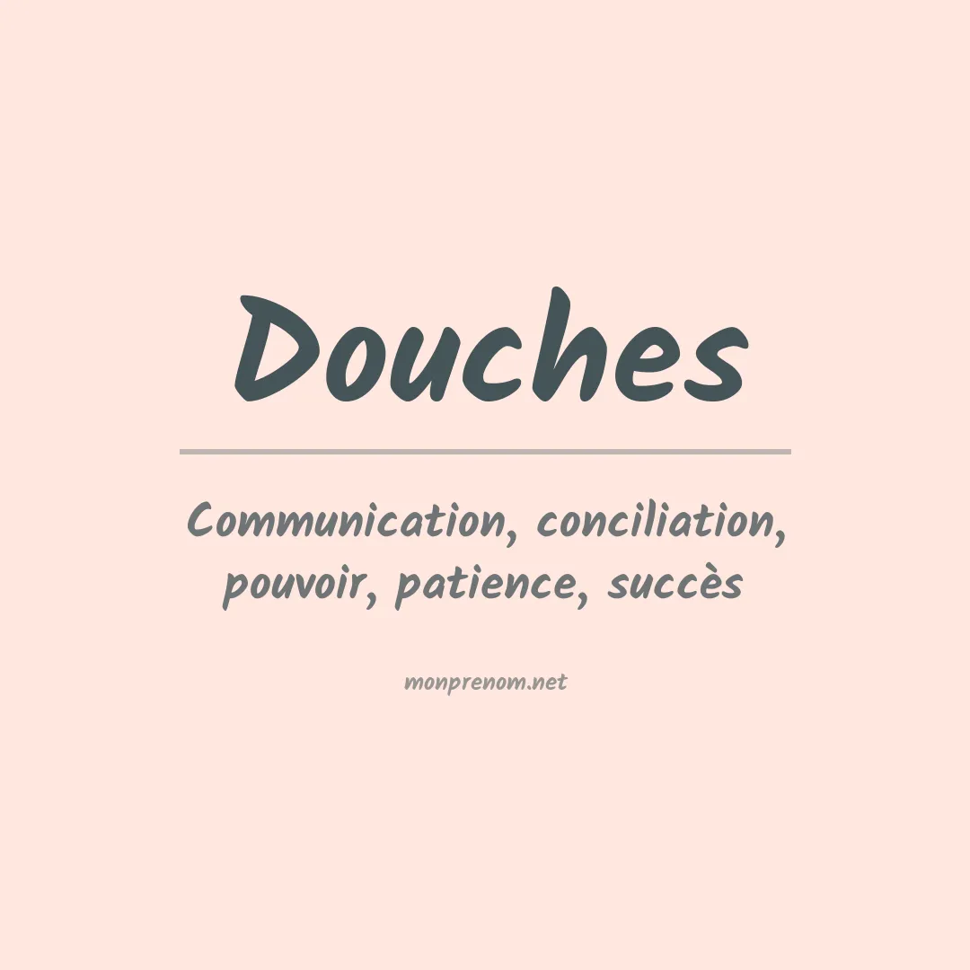 Signification du prénom Douches