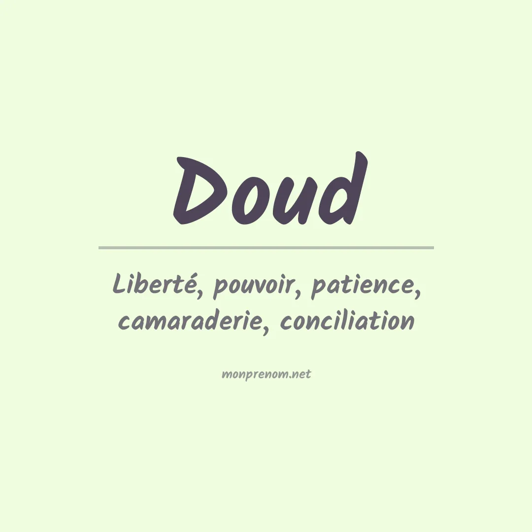 Prénom Doud