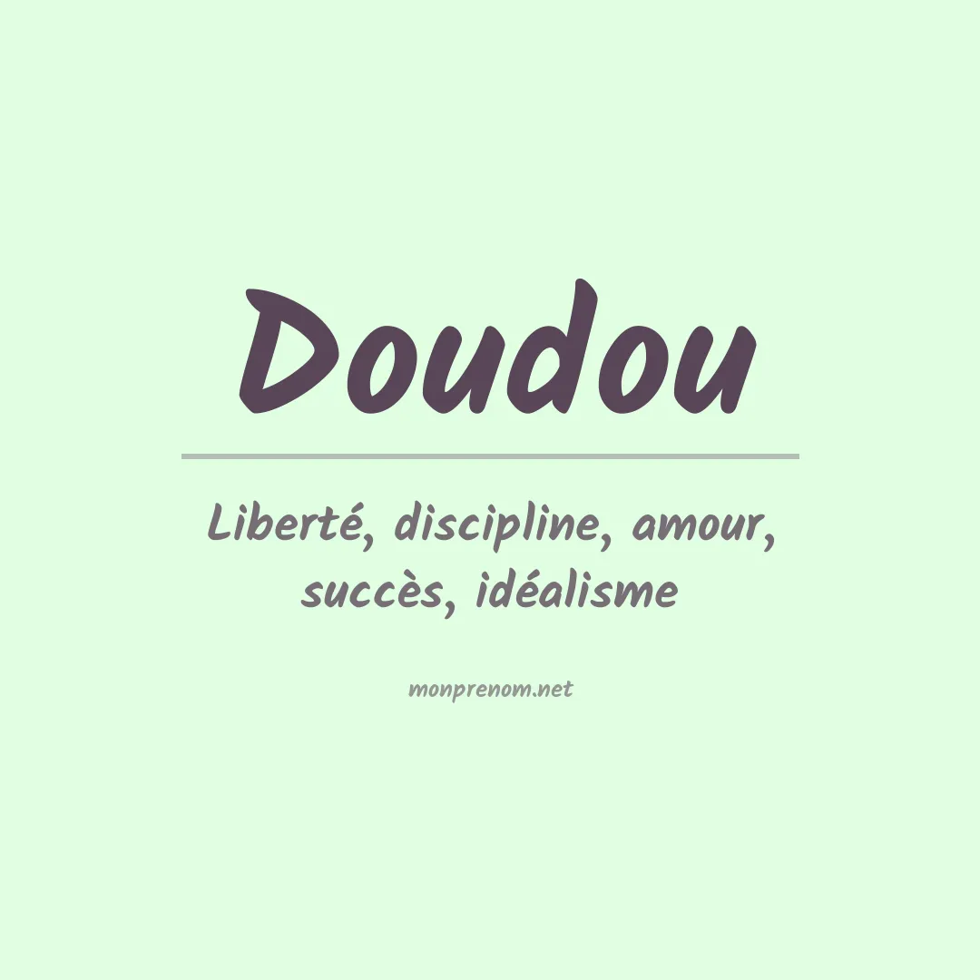 Signification du prénom Doudou