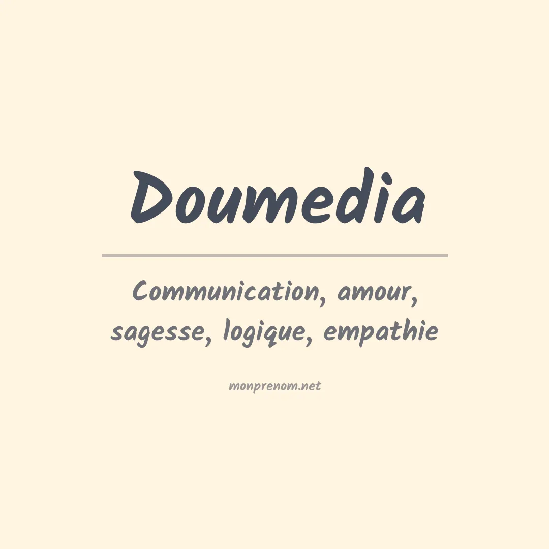 Signification du prénom Doumedia