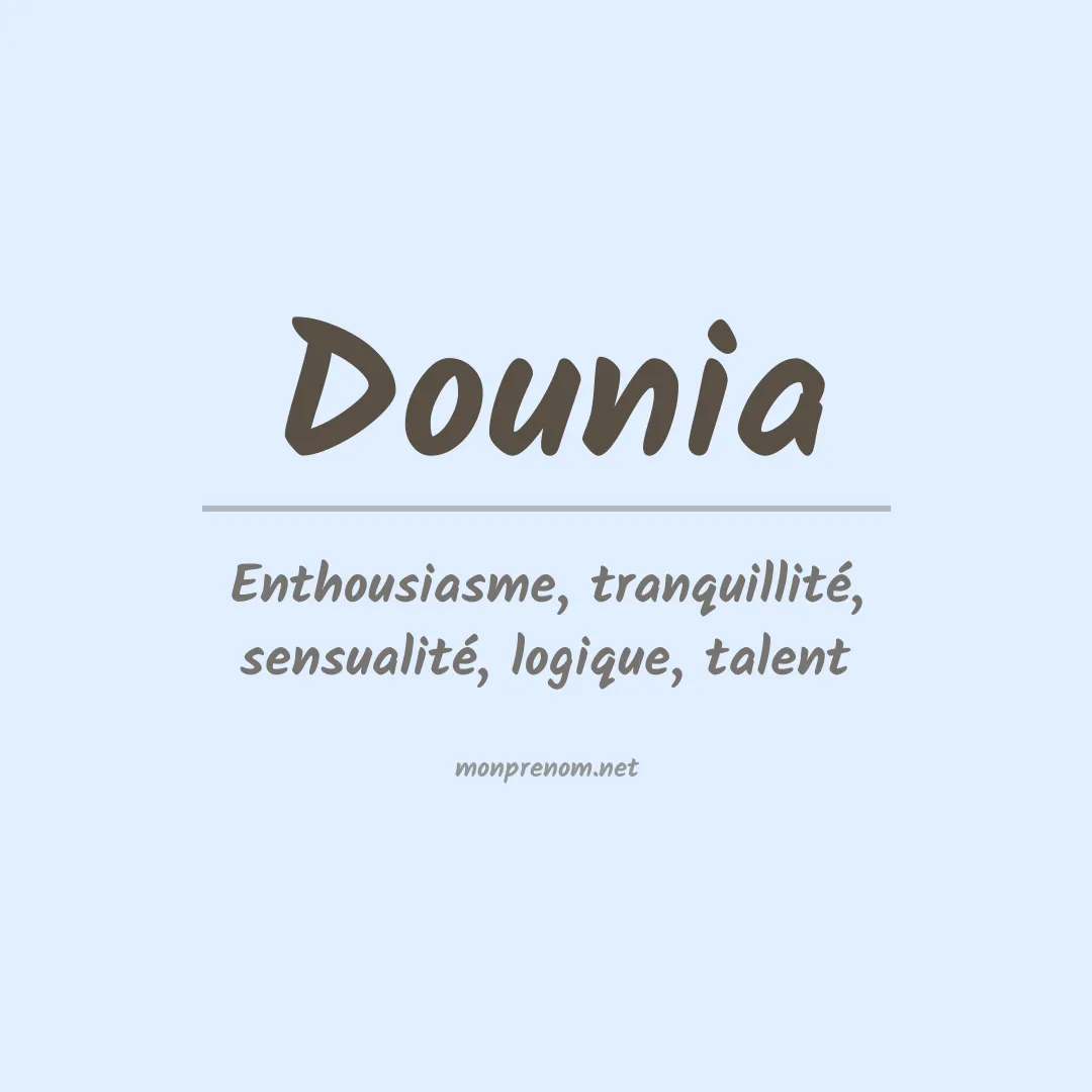 Prénom Dounia