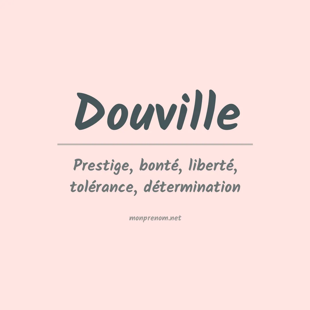 Prénom Douville