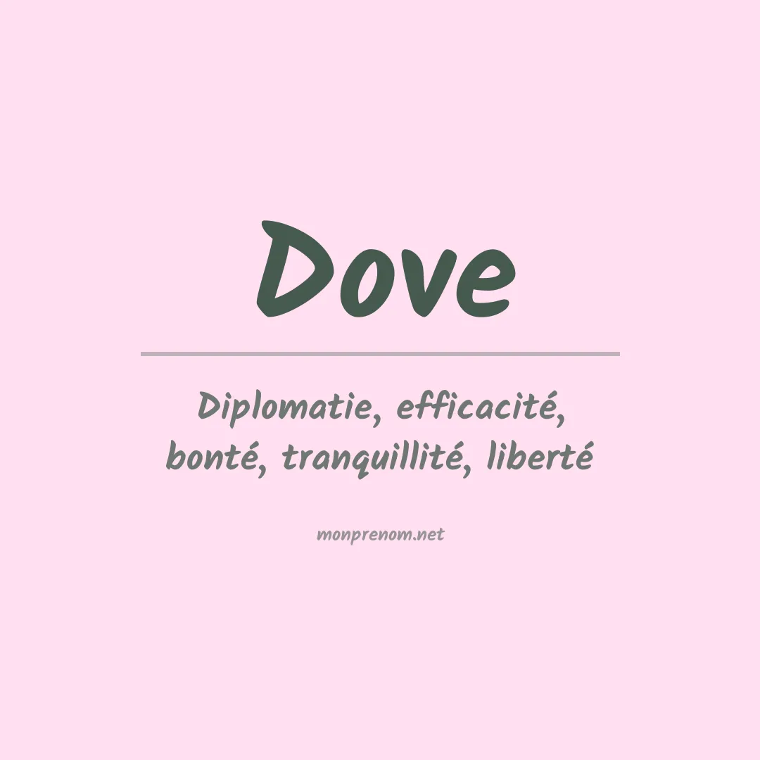 Prénom Dove