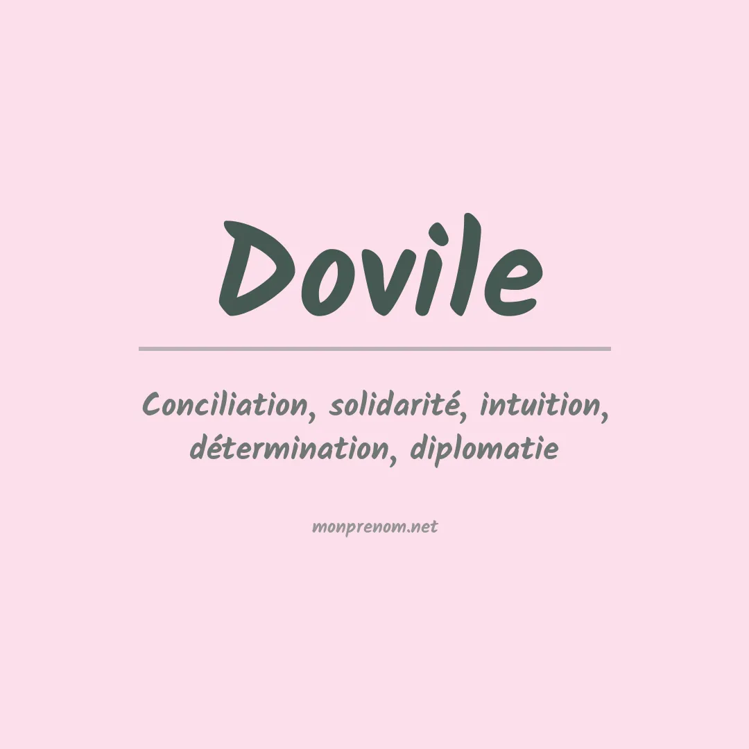 Signification du prénom Dovile