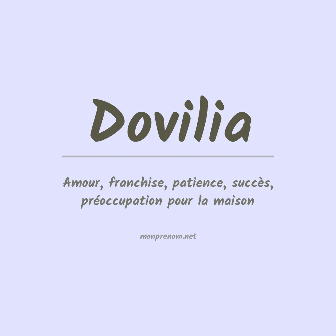 Prénom Dovilia