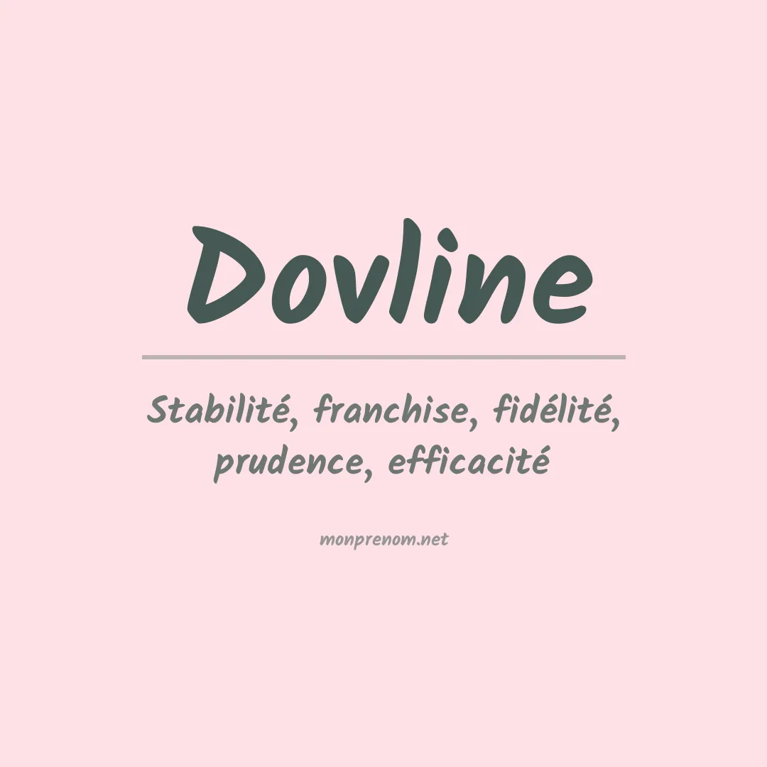 Signification du prénom Dovline