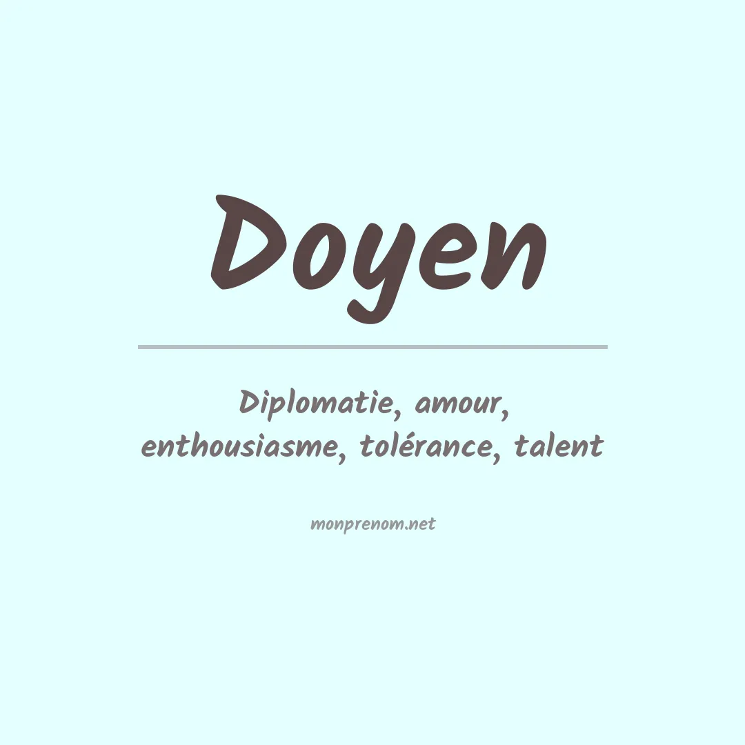 Prénom Doyen