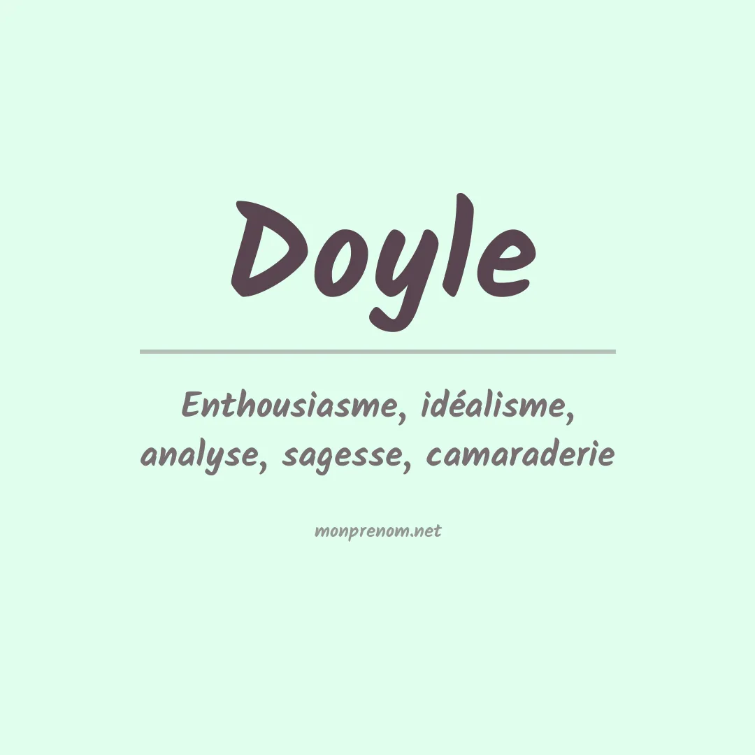 Prénom Doyle