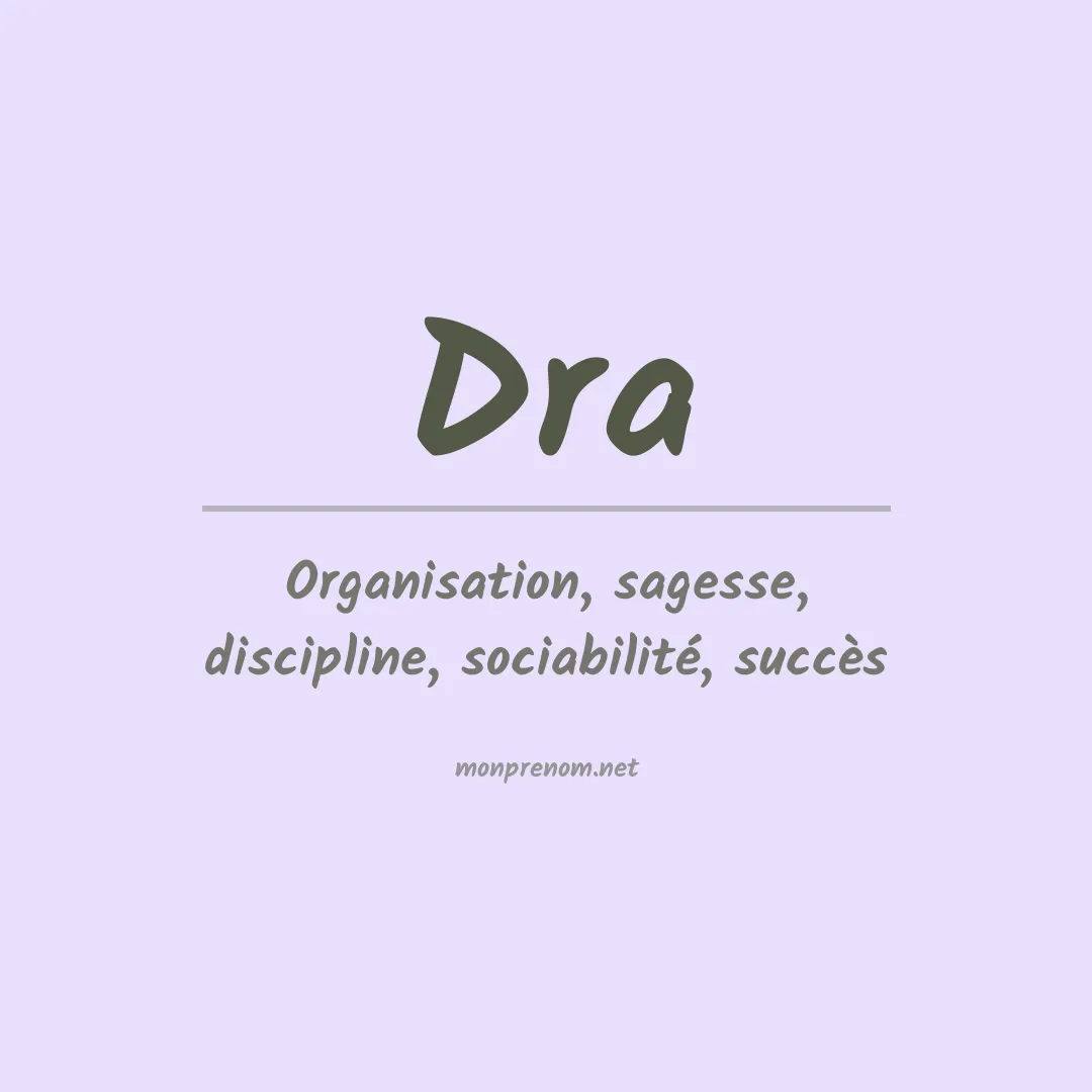 Prénom Dra