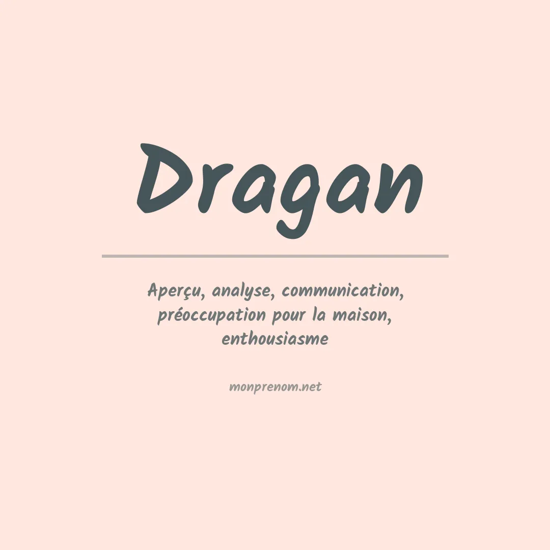 Prénom Dragan