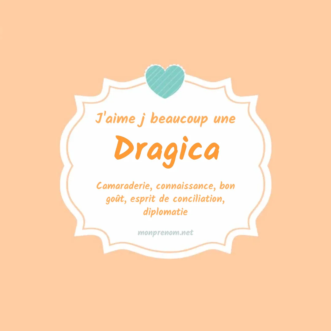 J'aime beaucoup Dragica