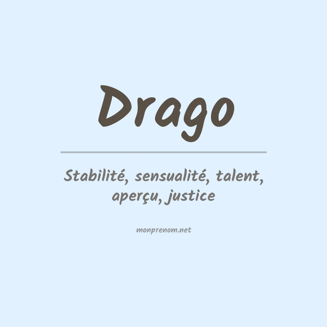 Prénom Drago