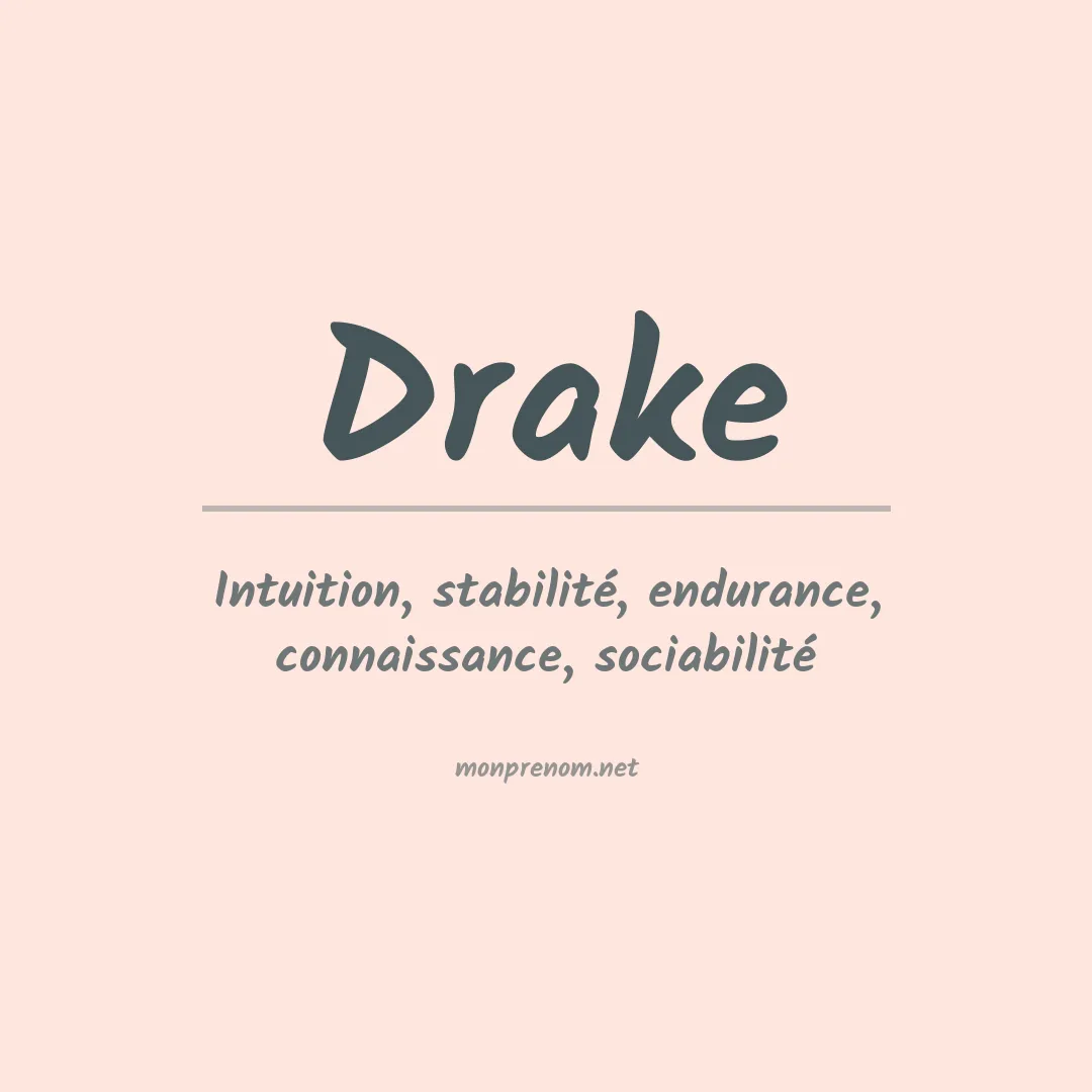 Prénom Drake