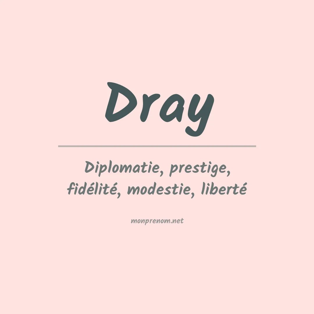 Prénom Dray