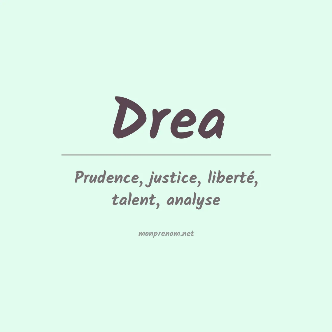 Prénom Drea