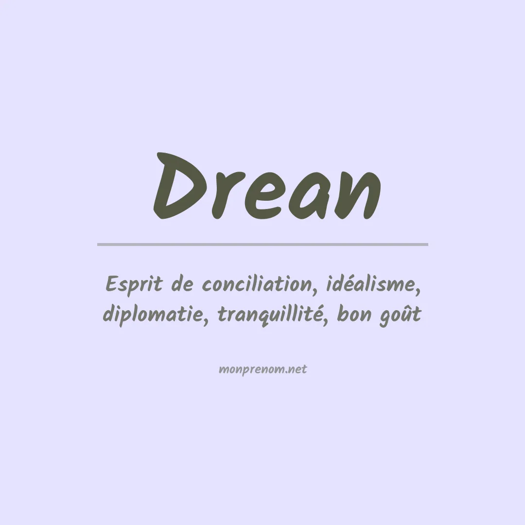 Prénom Drean