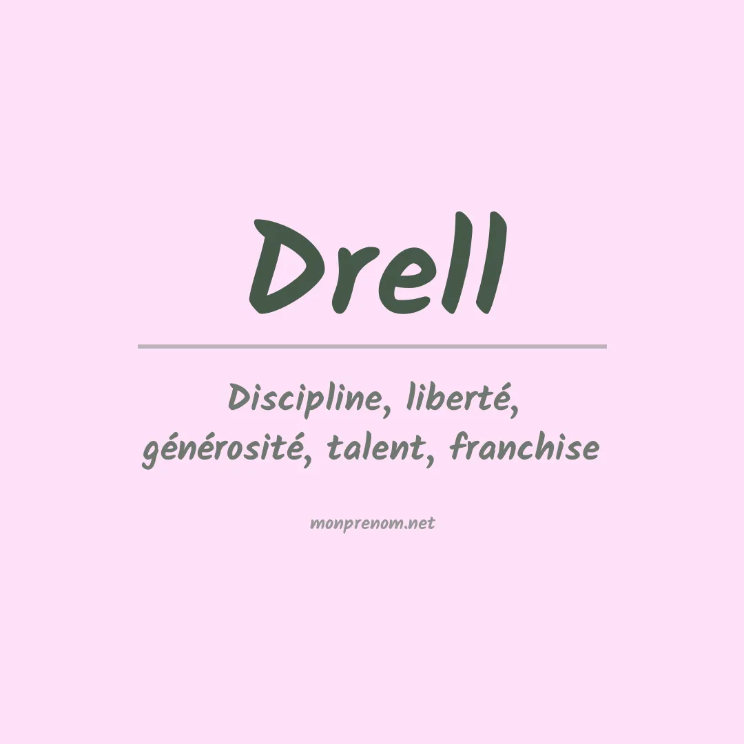 Prénom Drell