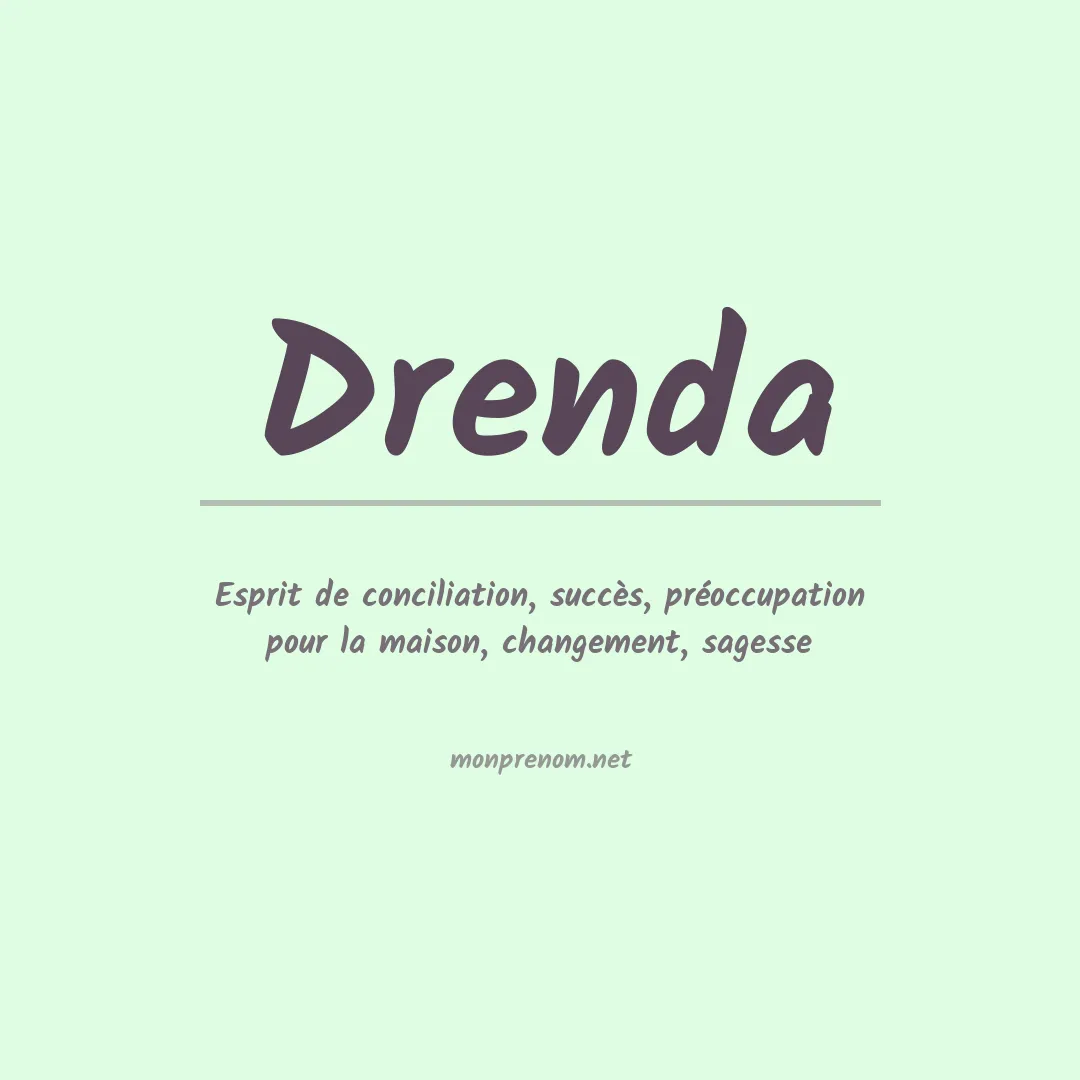 Prénom Drenda