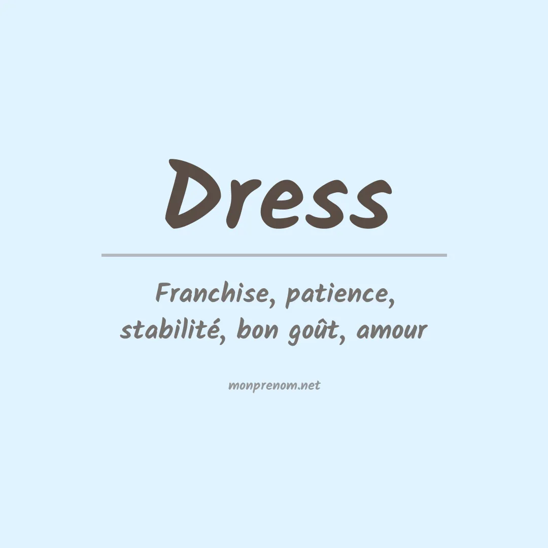 Prénom Dress