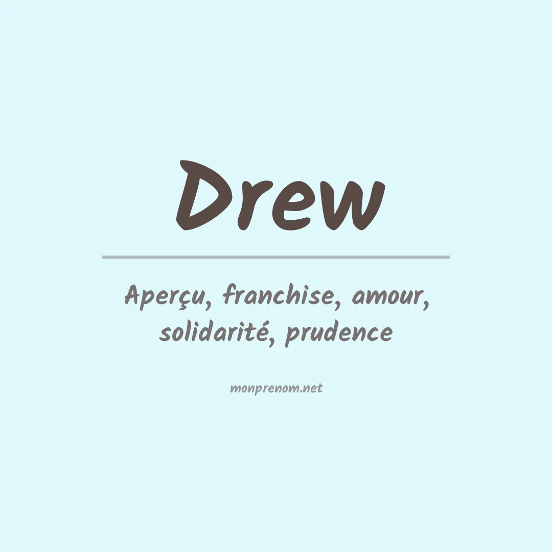 Prénom Drew