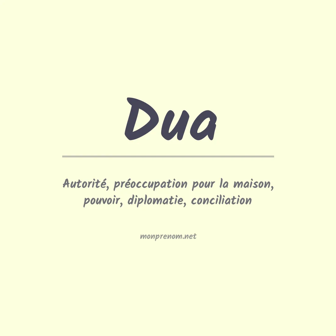 Prénom Dua