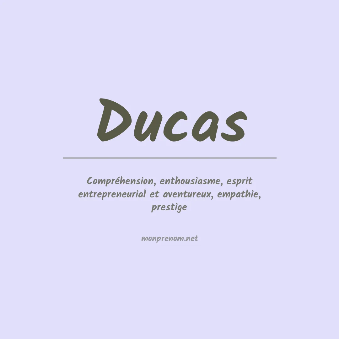Prénom Ducas