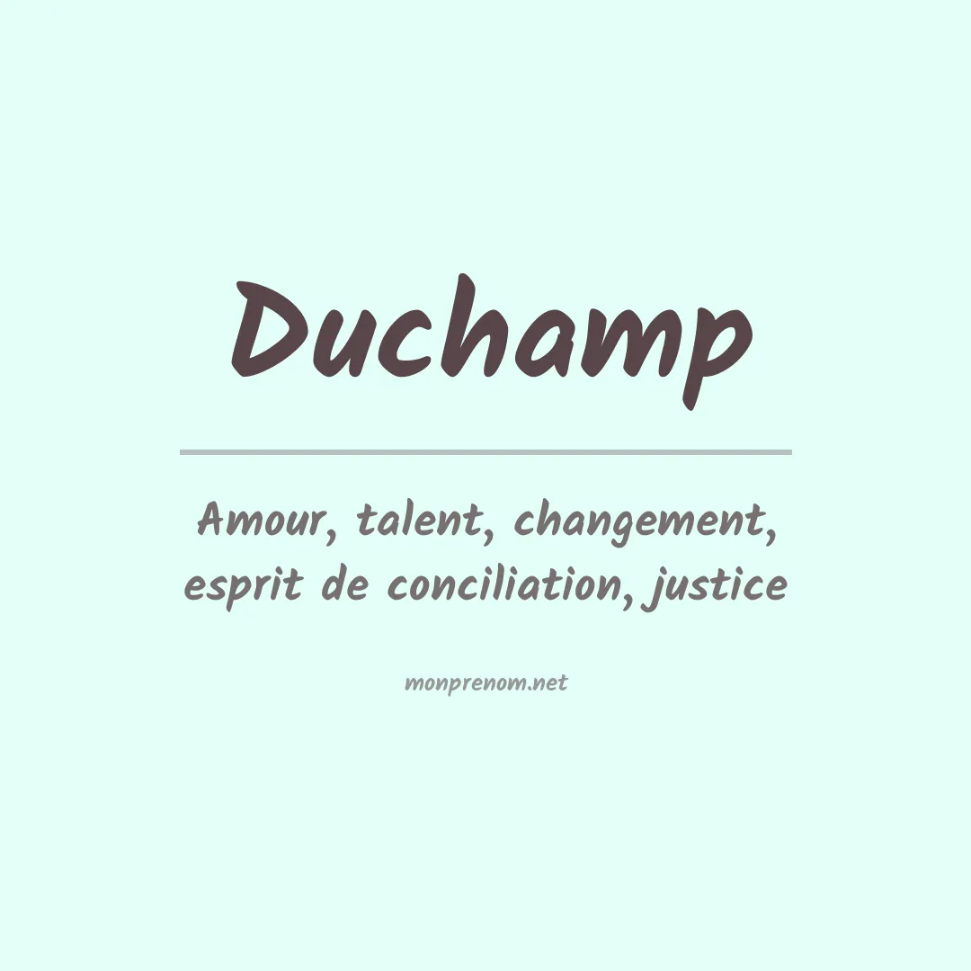 Prénom Duchamp