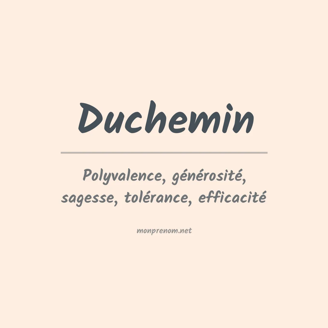 Prénom Duchemin