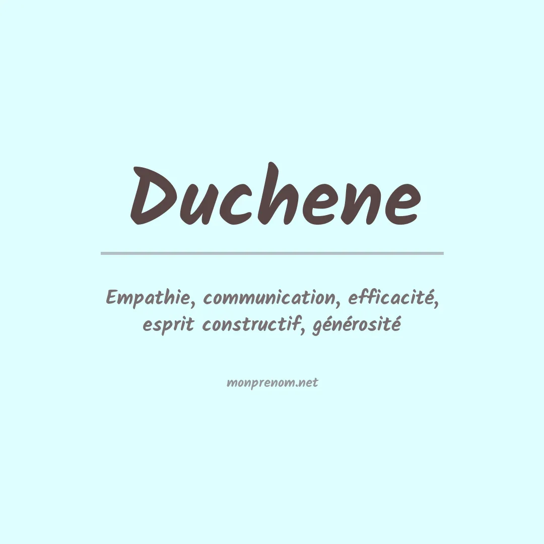 Prénom Duchene