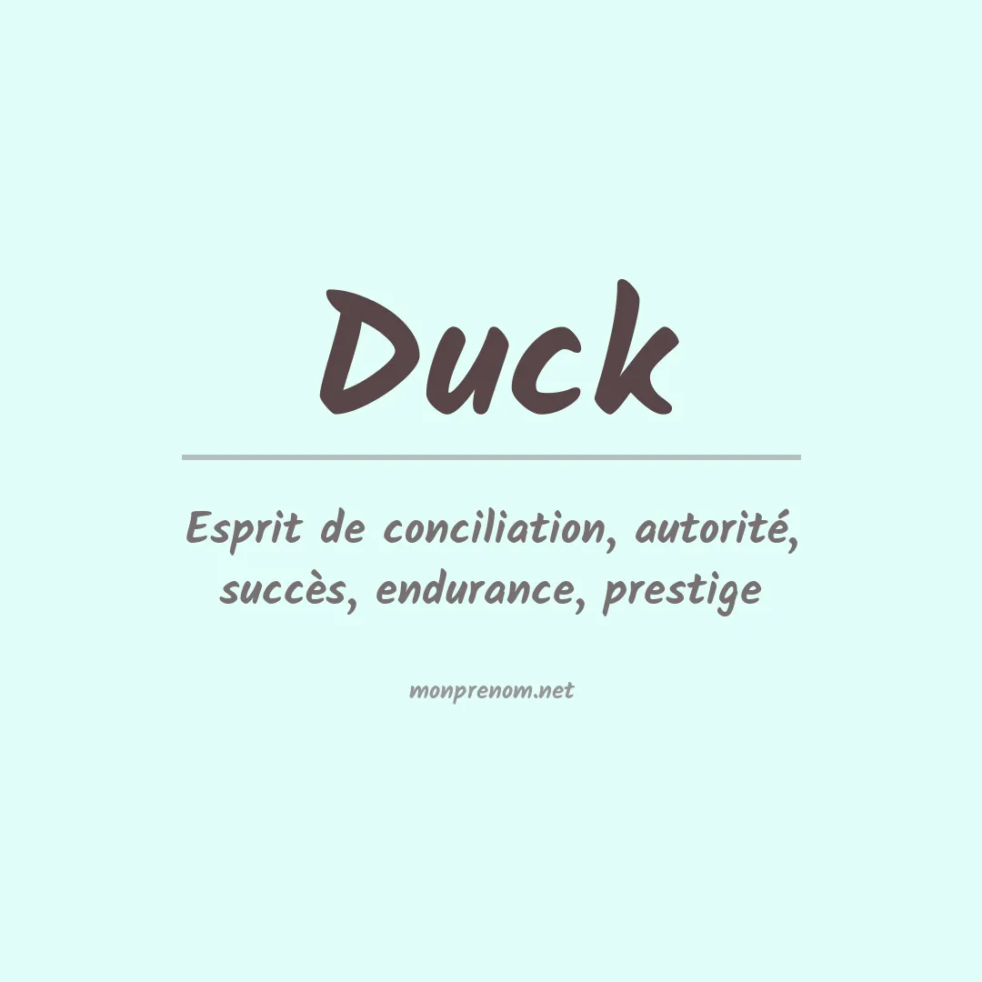 Prénom Duck