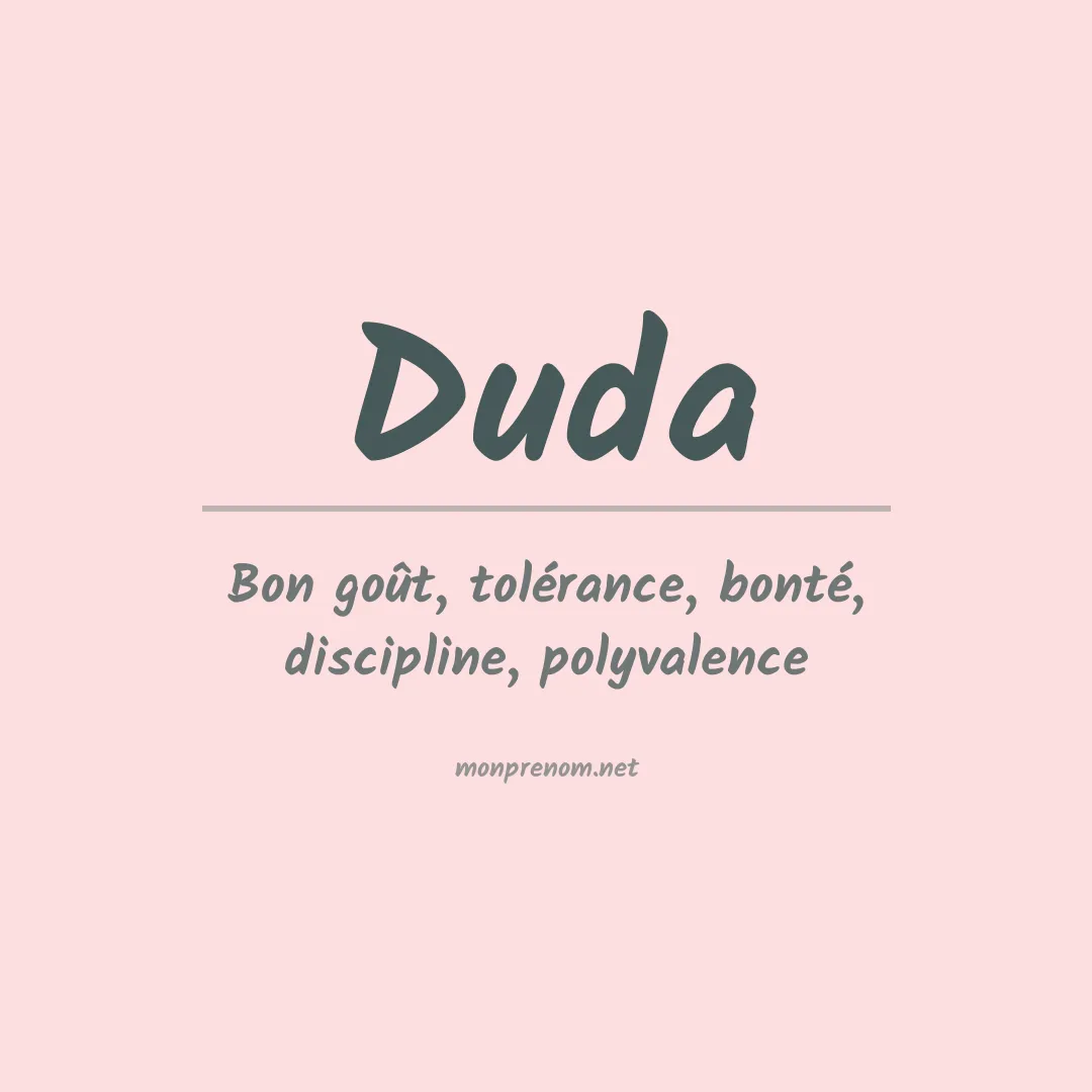 Prénom Duda