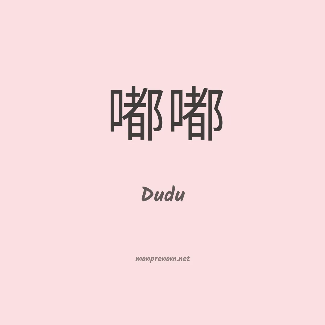 Dudu en chinois