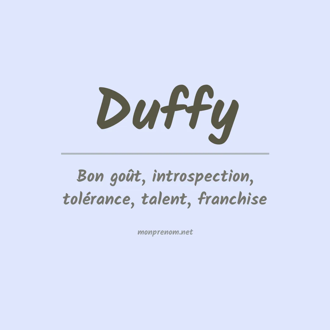 Prénom Duffy